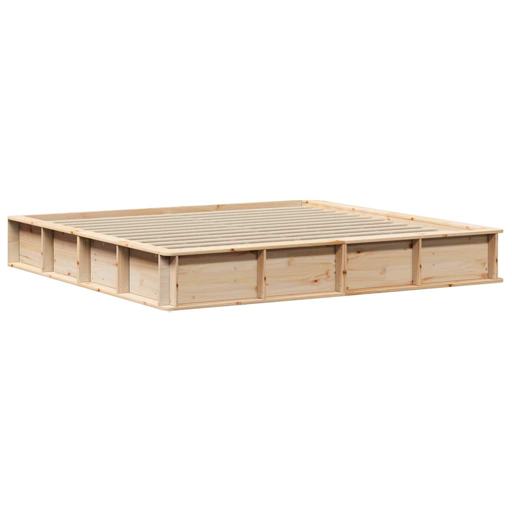 Struttura del letto Marrone 180 x 200 cm Pino massello | homemem39