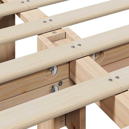 Struttura del letto Marrone cerato 180 x 200 cm Pino massello