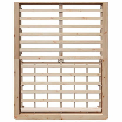 Struttura del letto Marrone 160 x 200 cm Pino massello