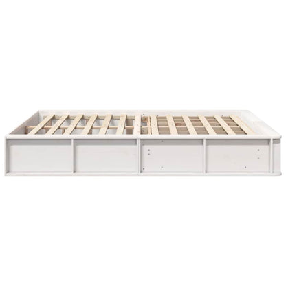 Struttura del letto Bianco 160 x 200 cm Pino massello | homemem39