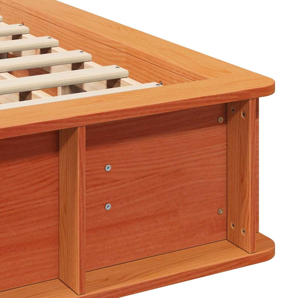 Struttura del letto Marrone cerato 160 x 200 cm Pino massello