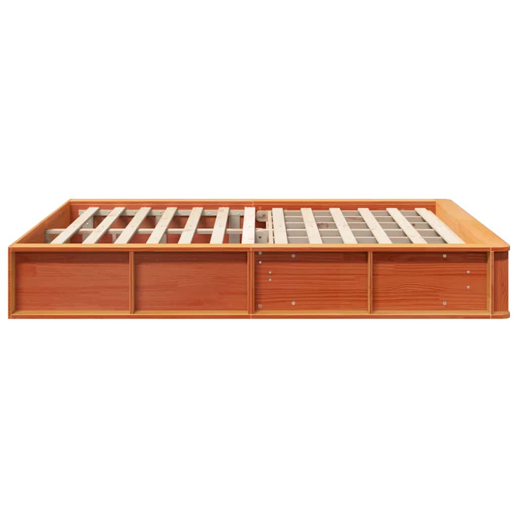 Struttura del letto Marrone cerato 160 x 200 cm Pino massello | homemem39