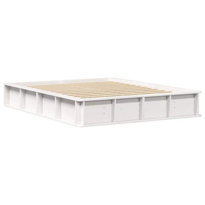 Struttura del letto Bianco 150 x 200 cm Pino massello | homemem39