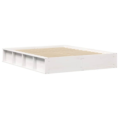 Struttura del letto Bianco 150 x 200 cm Pino massello | homemem39