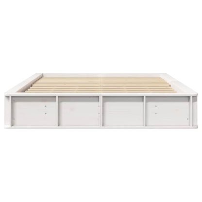 Struttura del letto Bianco 150 x 200 cm Pino massello | homemem39