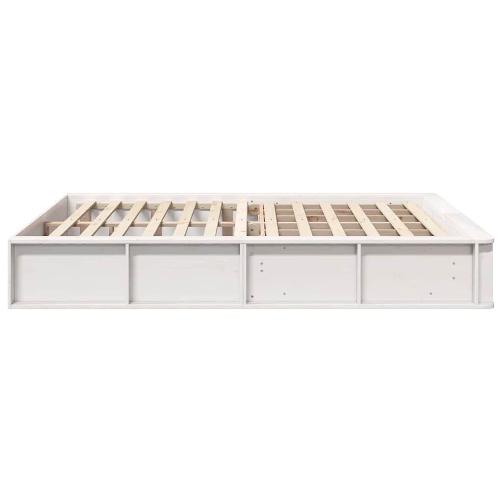 Struttura del letto Bianco 150 x 200 cm Pino massello | homemem39