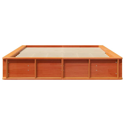 Struttura del letto Marrone cerato 150 x 200 cm Pino massello | homemem39