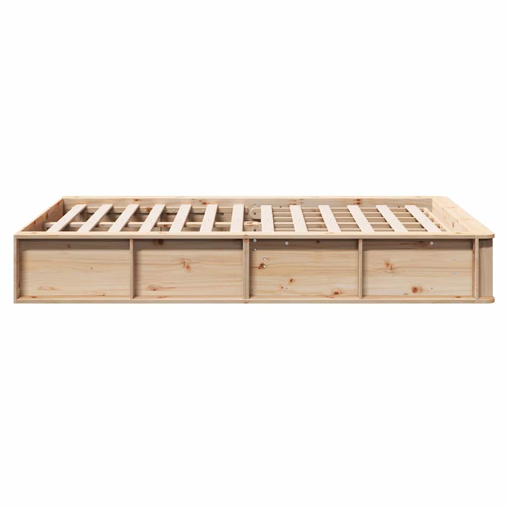 Struttura del letto Marrone 140 x 200 cm Pino massello | homemem39