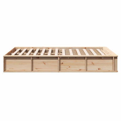 Struttura del letto Marrone 140 x 200 cm Pino massello | homemem39