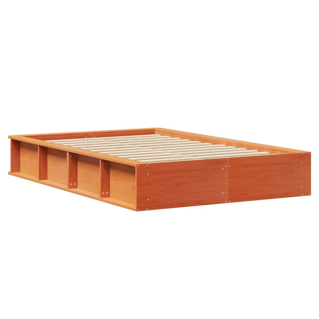 Struttura del letto Marrone cerato 140 x 200 cm Pino massello | homemem39