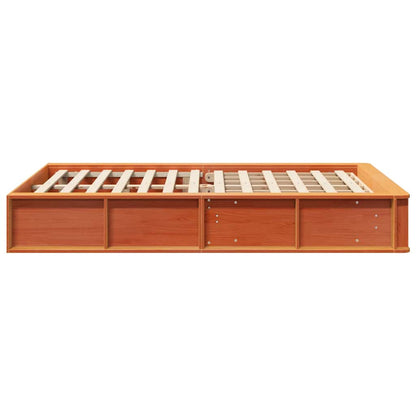 Struttura del letto Marrone cerato 140 x 200 cm Pino massello | homemem39