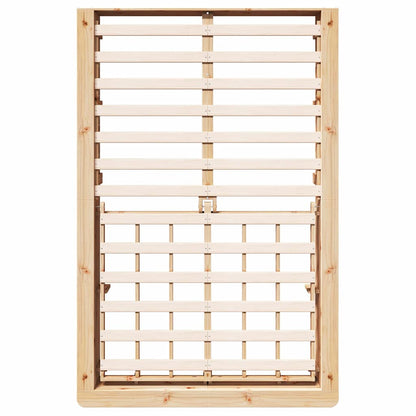 Struttura del letto Marrone 120 x 200 cm Pino massello