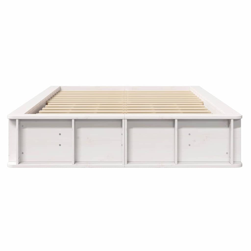 Struttura del letto Bianco 120 x 200 cm Pino massello | homemem39