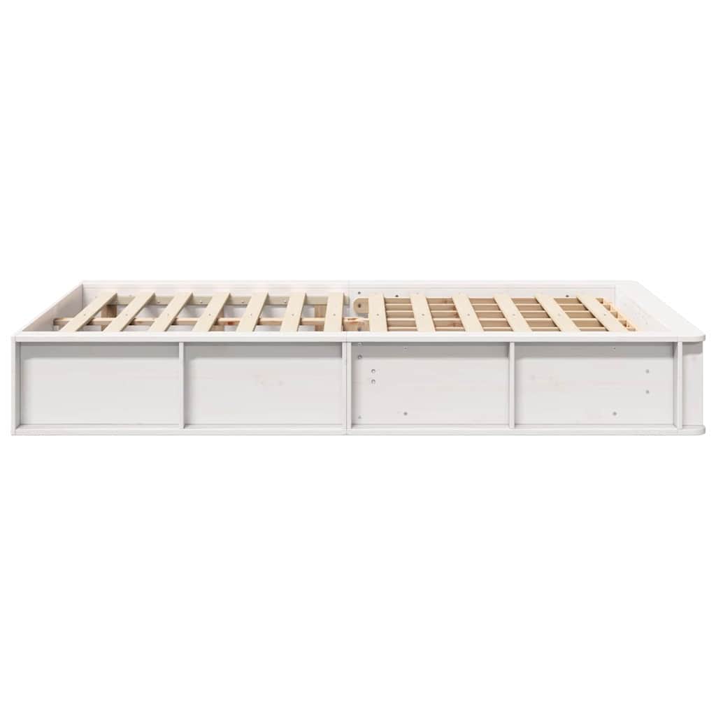 Struttura del letto Bianco 120 x 200 cm Pino massello | homemem39