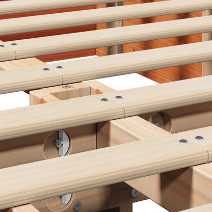 Struttura del letto Marrone cerato 120 x 200 cm Pino massello