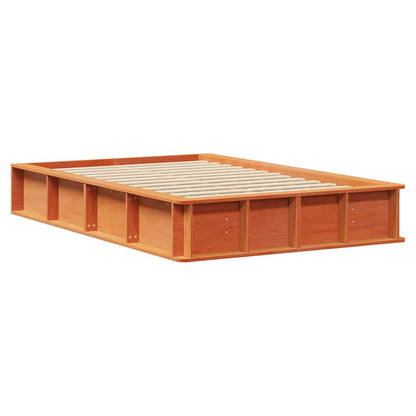 Struttura del letto Marrone cerato 120 x 200 cm Pino massello | homemem39