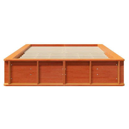 Struttura del letto Marrone cerato 120 x 200 cm Pino massello