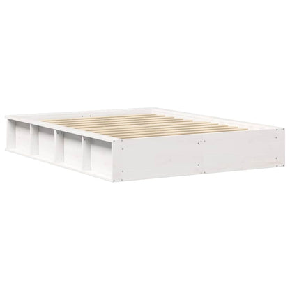 Struttura del letto Bianco 140 x 190 cm Pino massello | homemem39