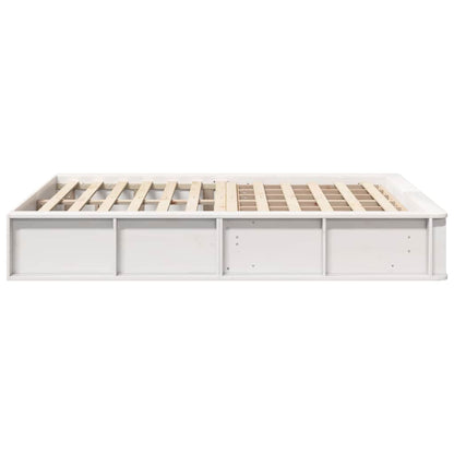 Struttura del letto Bianco 140 x 190 cm Pino massello | homemem39