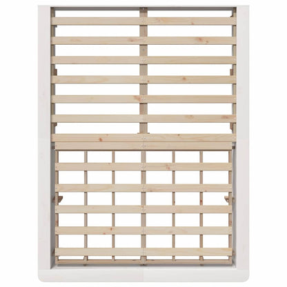Struttura del letto Bianco 140 x 190 cm Pino massello | homemem39