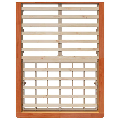 Struttura del letto Marrone cerato 120 x 190 cm Pino massello