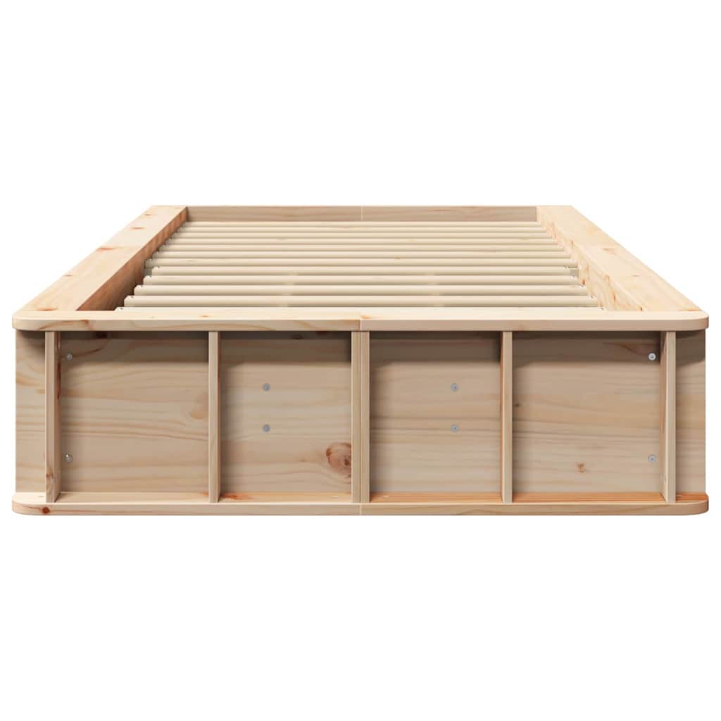 Struttura del letto Marrone 100 x 200 cm Pino massello | homemem39