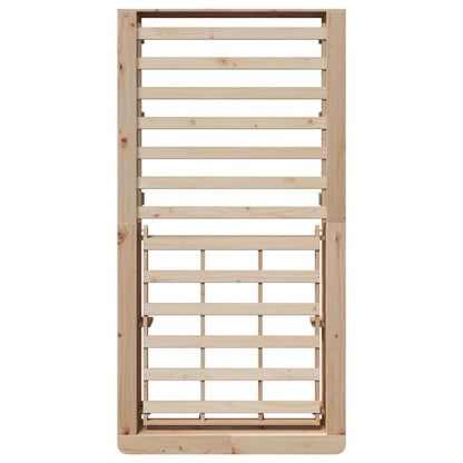 Struttura del letto Marrone 100 x 200 cm Pino massello