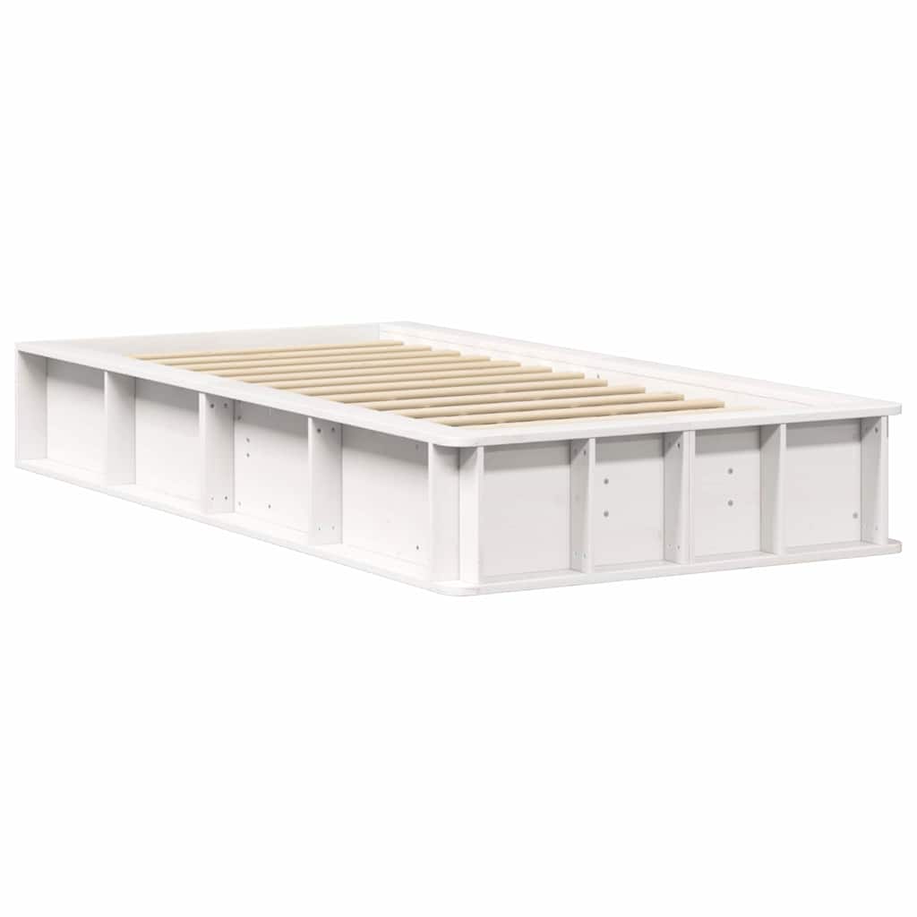 Struttura del letto Bianco 100 x 200 cm Pino massello | homemem39