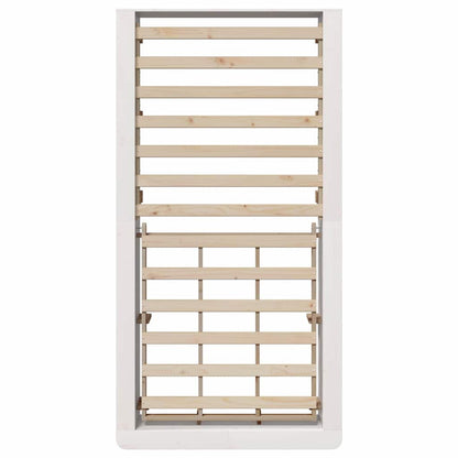 Struttura del letto Bianco 100 x 200 cm Pino massello