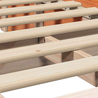 Struttura del letto Marrone cerato 100 x 200 cm Pino massello | homemem39