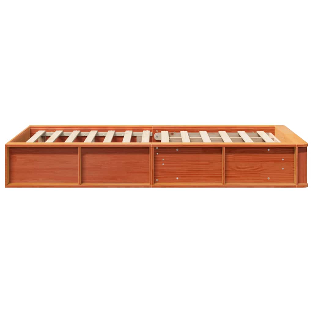 Struttura del letto Marrone cerato 100 x 200 cm Pino massello | homemem39