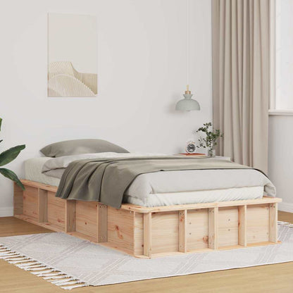 Struttura del letto Marrone 90 x 200 cm Pino massello | homemem39