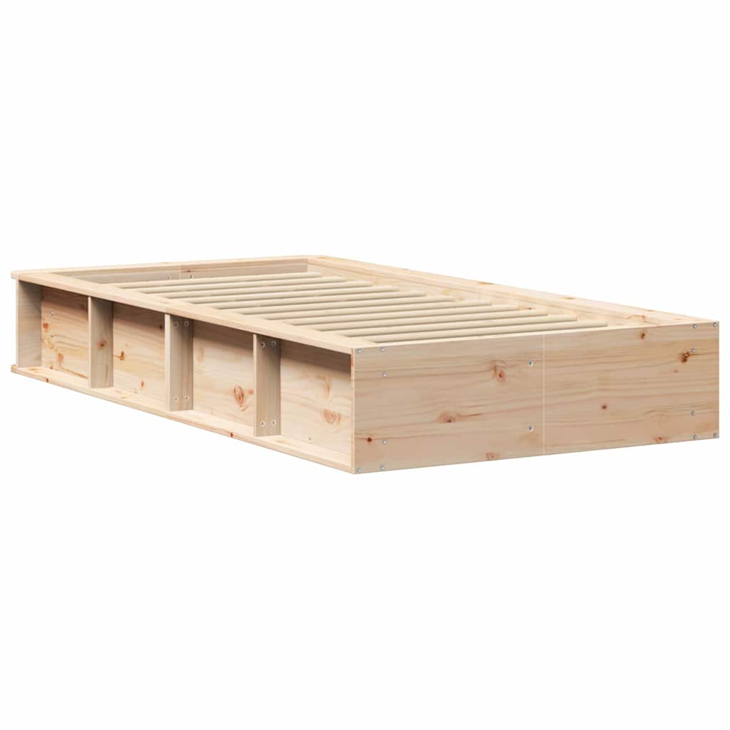 Struttura del letto Marrone 90 x 200 cm Pino massello | homemem39