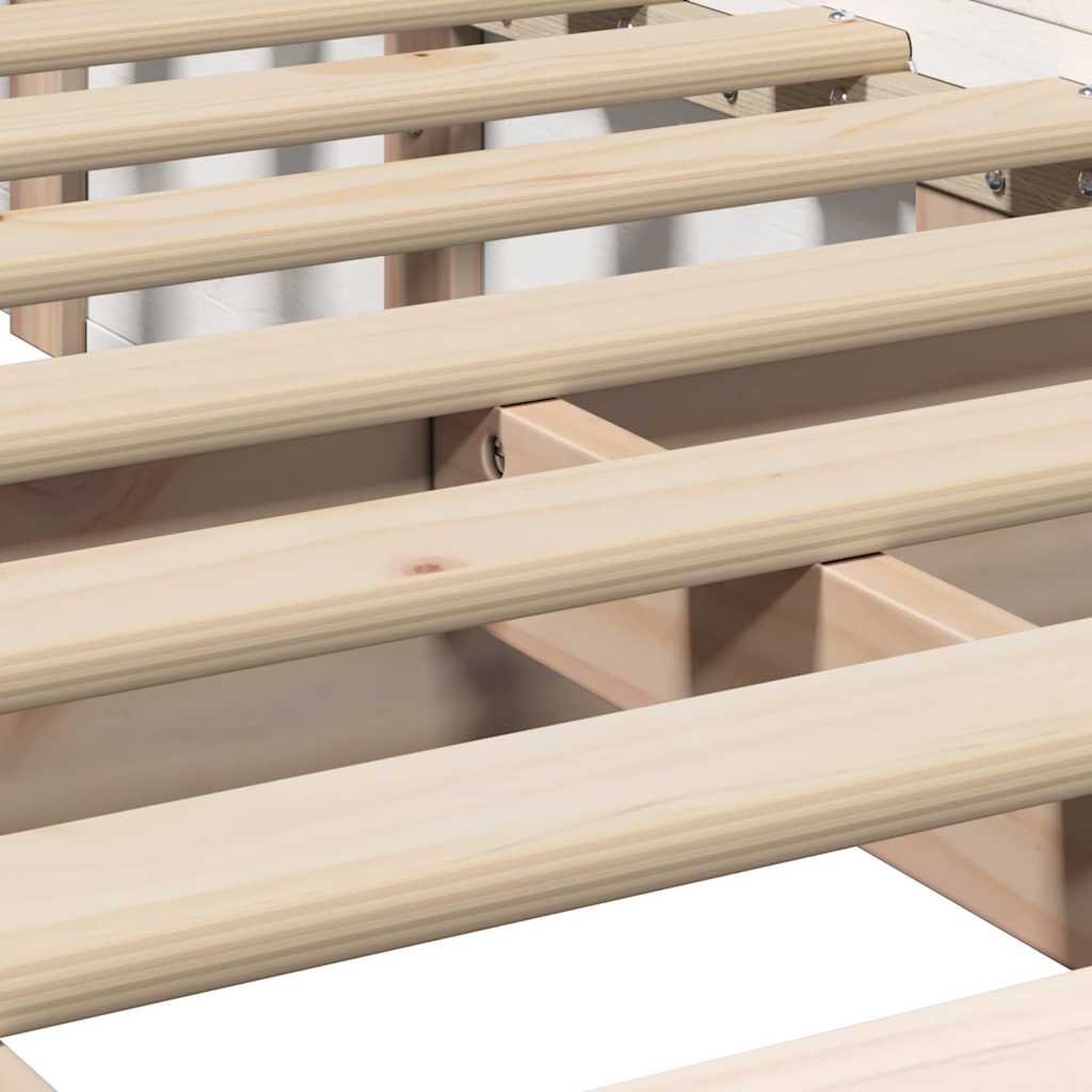 Struttura del letto Bianco 80 x 200 cm Pino massello