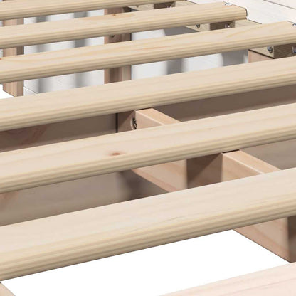 Struttura del letto Bianco 80 x 200 cm Pino massello