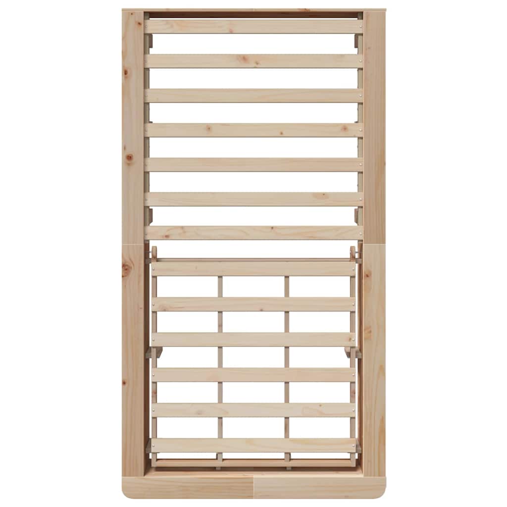 Struttura del letto Marrone 90 x 190 cm Pino massello