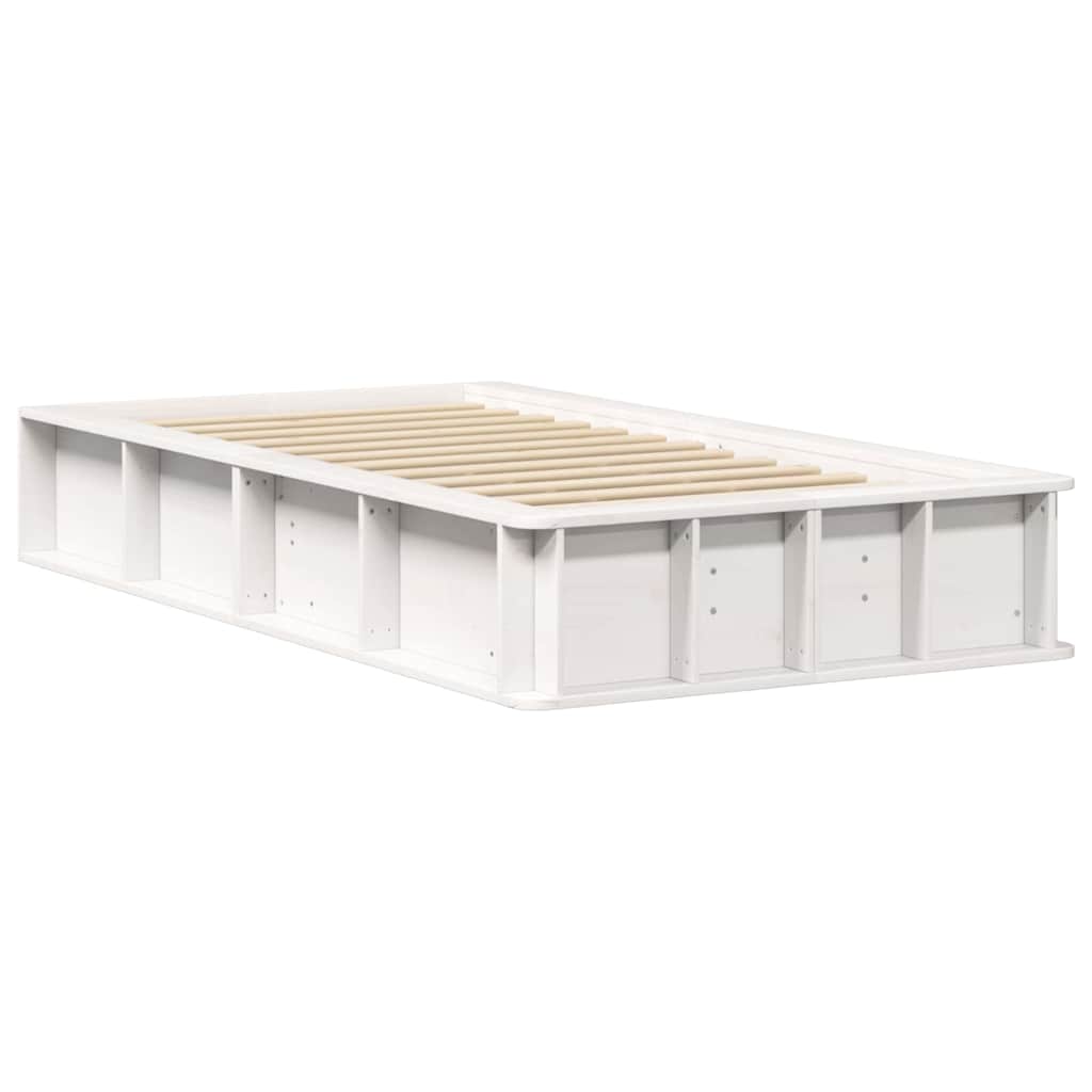Struttura del letto Bianco 90 x 190 cm Pino massello | homemem39