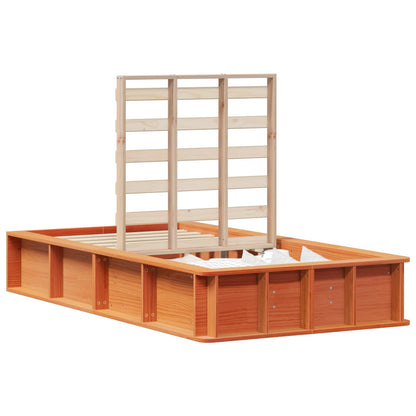 Struttura del letto Marrone cerato 90 x 190 cm Pino massello