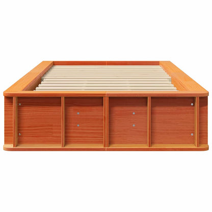Struttura del letto Marrone cerato 90 x 190 cm Pino massello | homemem39
