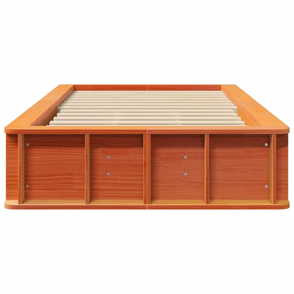 Struttura del letto Marrone cerato 90 x 190 cm Pino massello