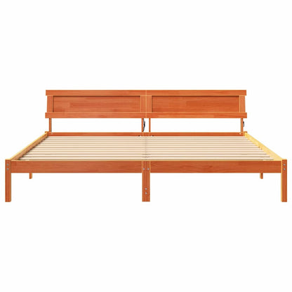 Struttura del letto Marrone cerato 200 x 200 cm Pino massello | homemem39