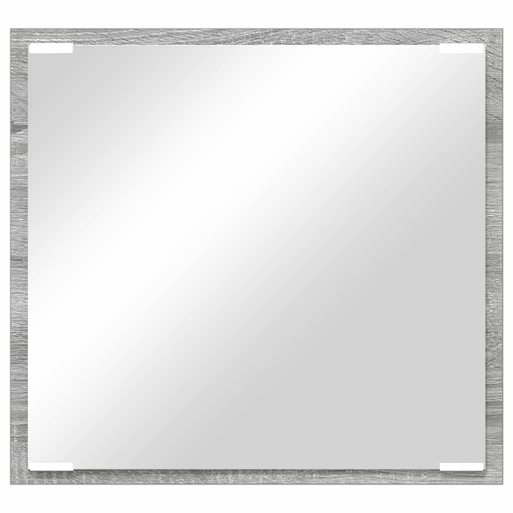 Specchio da bagno LED Grigio Sonoma 40 x 37 x 8.5 cm | homemem39