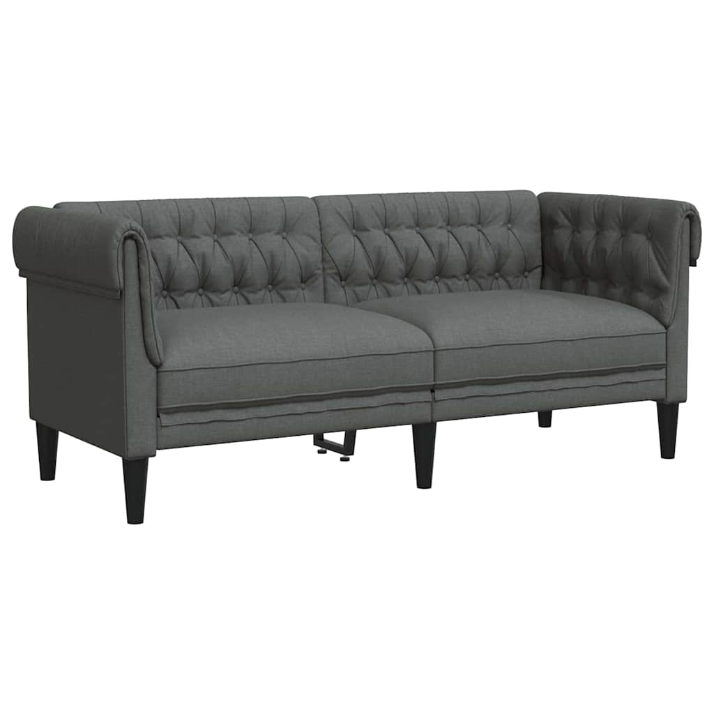 Divano per Soggiorno 2 pcs Grigio scuro 201,5 x 74,5 x 74,5 cm | homemem39