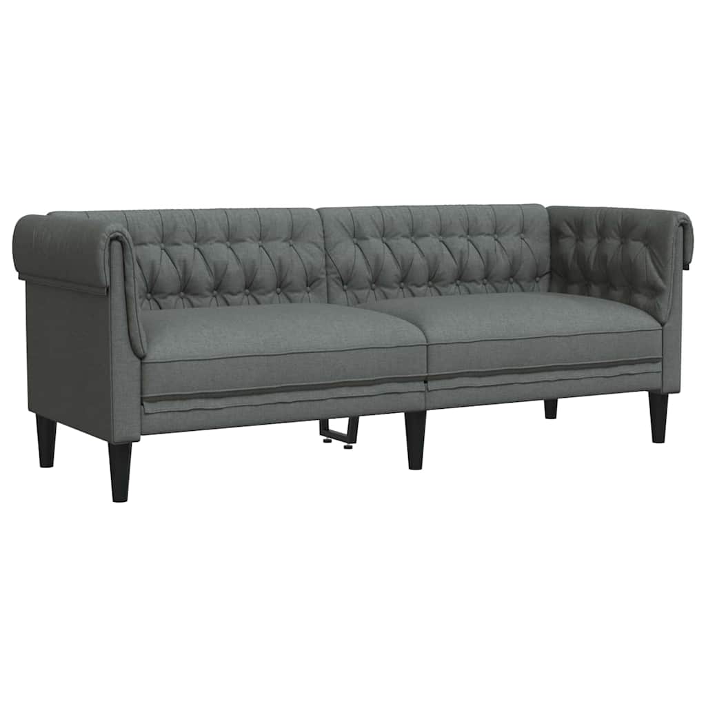Divano per Soggiorno 2 pcs Grigio scuro 201,5 x 74,5 x 74,5 cm | homemem39