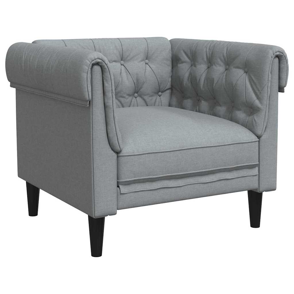 Divano per Soggiorno 3 pcs Grigio chiaro 201,5 x 74,5 x 74,5 cm | homemem39