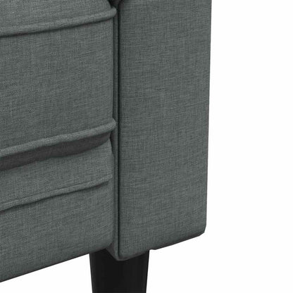 Divano per Soggiorno 3 pcs Grigio scuro 201,5 x 74,5 x 74,5 cm | homemem39