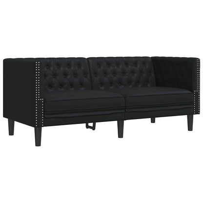 Divano per Soggiorno 2 pcs Nero 194 x 74,5 x 70,5 cm | homemem39