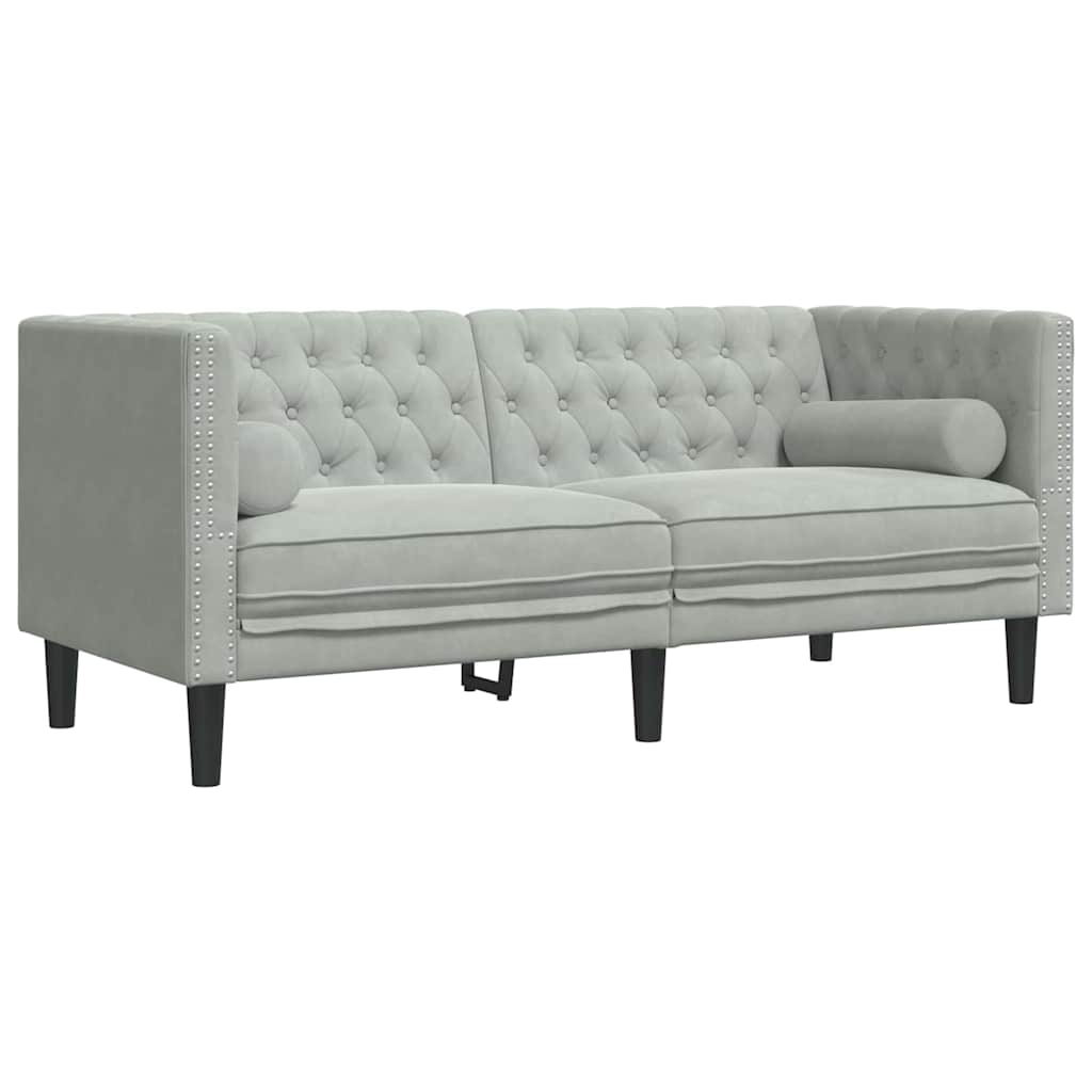 Divano per Soggiorno 3 pcs Grigio chiaro 194 x 74,5 x 70,5 cm | homemem39