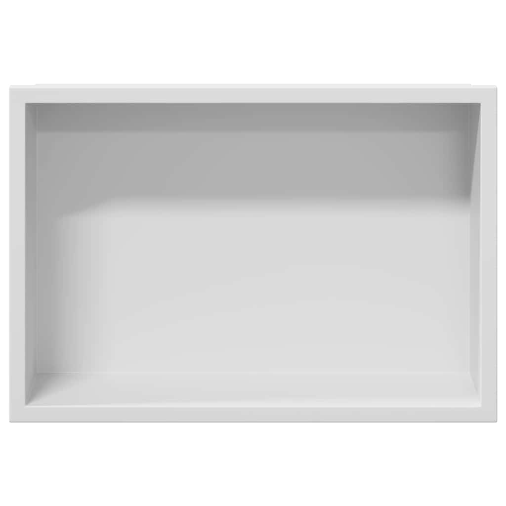 Nicchia per doccia Bianco 30 x 20 x 9,5 cm Acciaio inossidabile