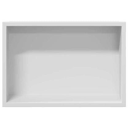 Nicchia per doccia Bianco 30 x 20 x 9,5 cm Acciaio inossidabile